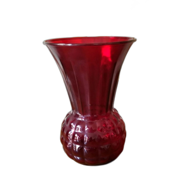 Anchor Hocking Royal Ruby Flaired 9" Vase - Picture 1 of 3